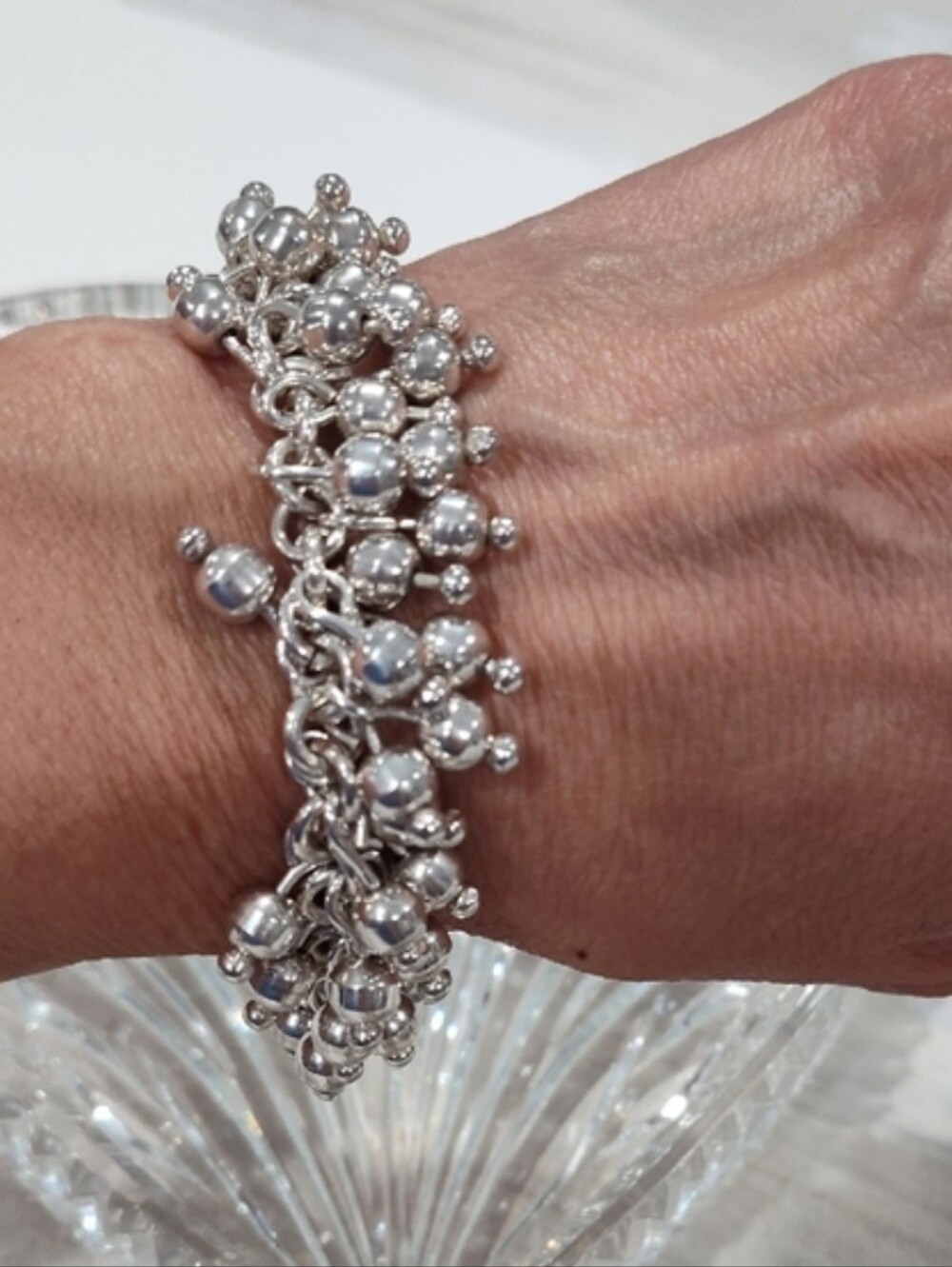 Silpada Sterling Silver Cha Cha Beaded Bracelet